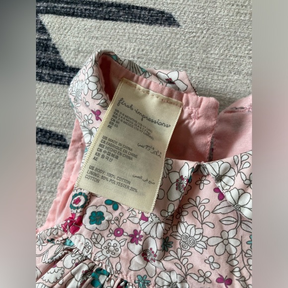 First Impressions Floral Dress, 3-6 mos - Picture 5 of 9